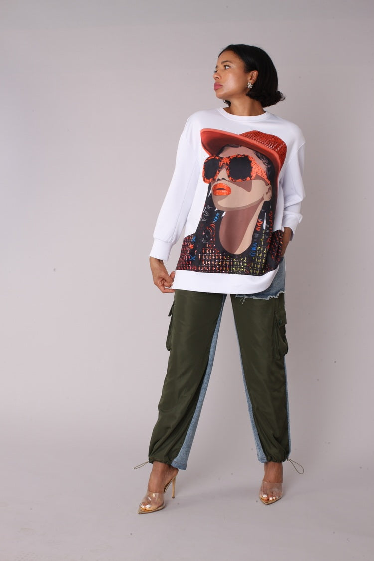 Artistic Portrait Graphic T-Shirt - 82392