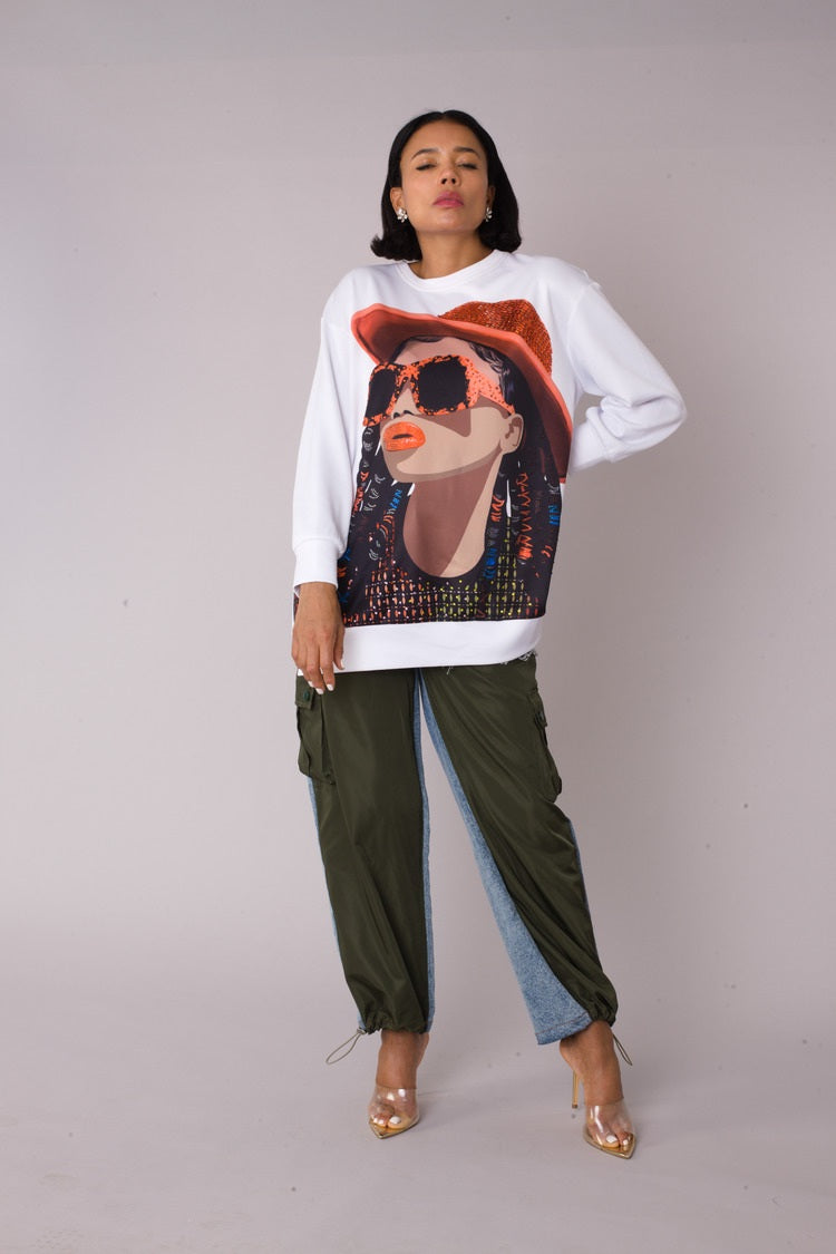 Artistic Portrait Graphic T-Shirt - 82392
