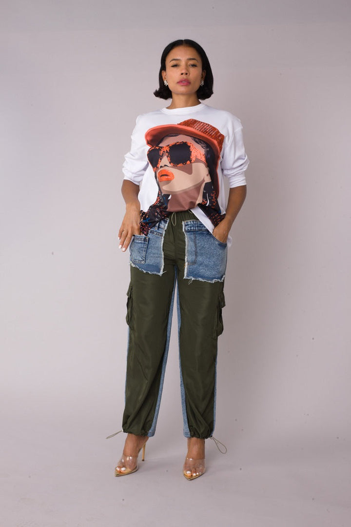 Artistic Portrait Graphic T-Shirt - 82392