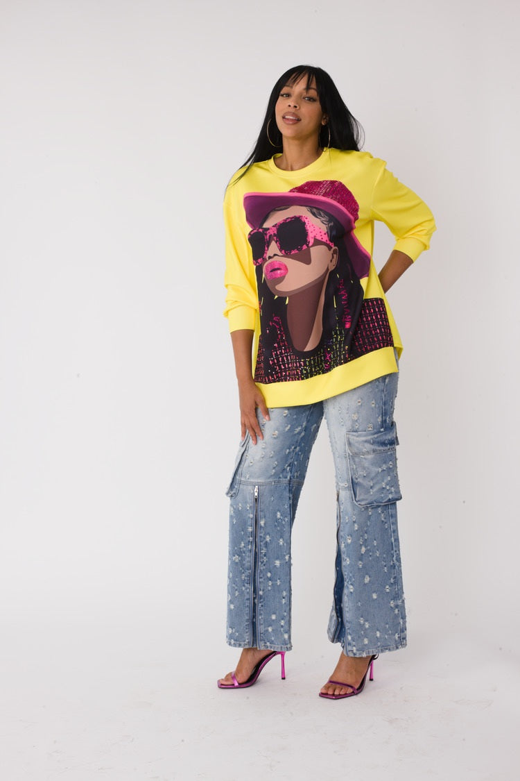 Artistic Portrait Graphic T-Shirt - 82392