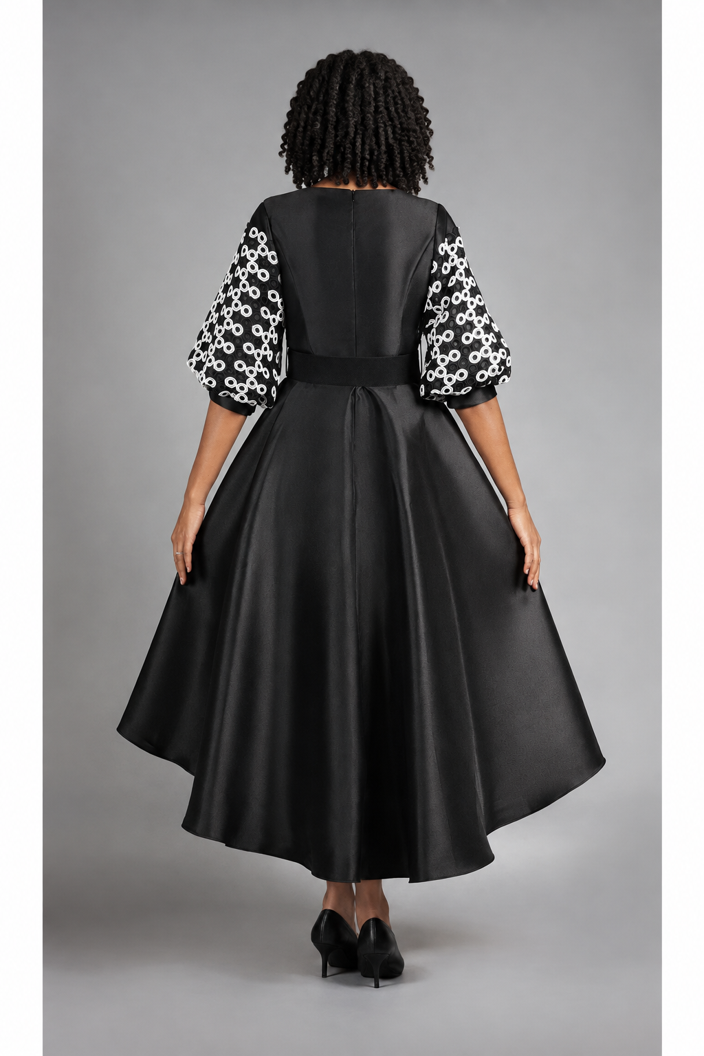 Two-tone Crochet in Circles A-line Drs-Plus