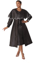 3-Piece Church Robe with Detachable Cape – 4866