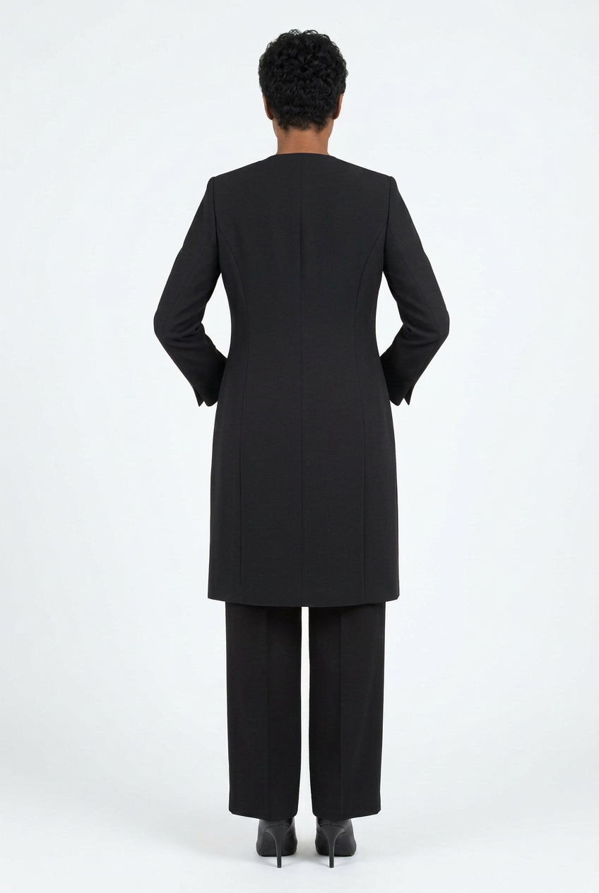 3pc Long Jkt+Cami+Pants Suit-Plus