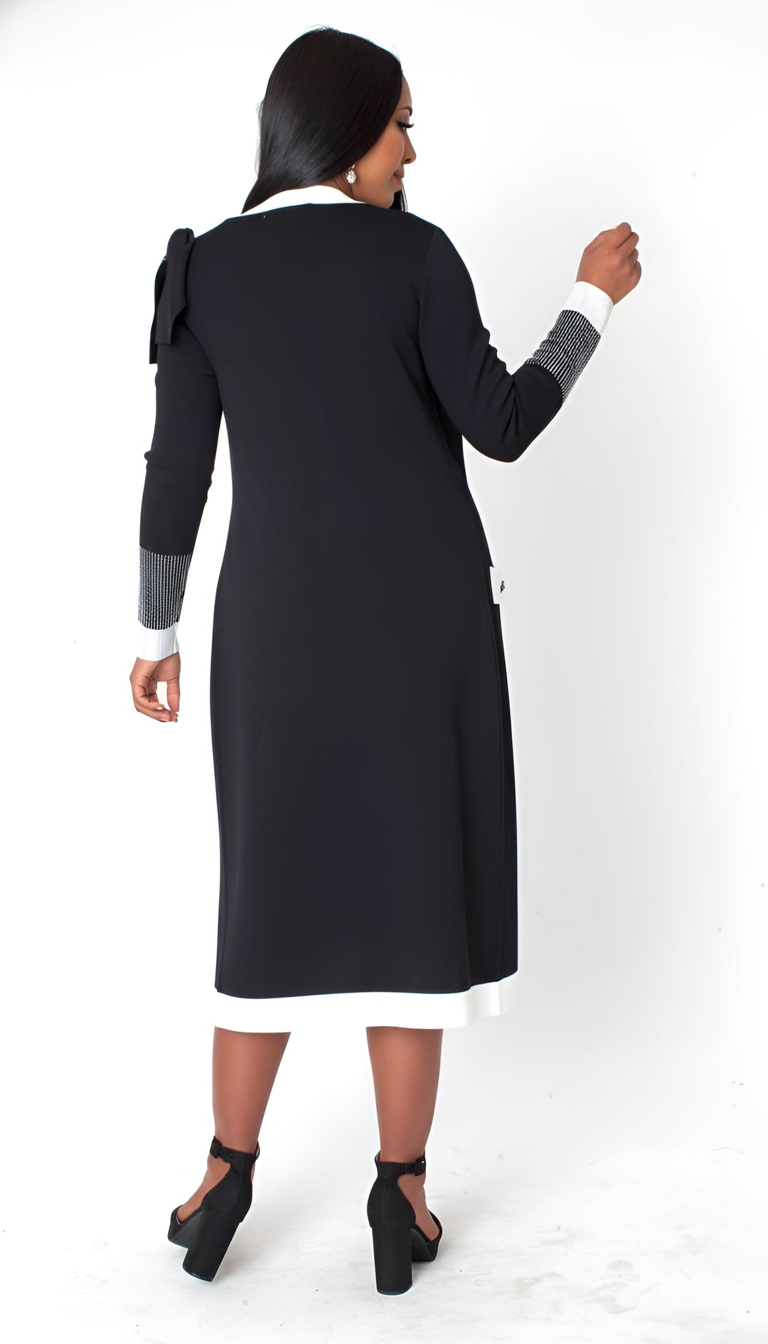 Camille Trim Knit Jacket Dress – Plus Size 5312W