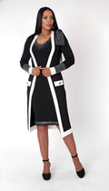 Camille Trim Knit Jacket Dress - 5312