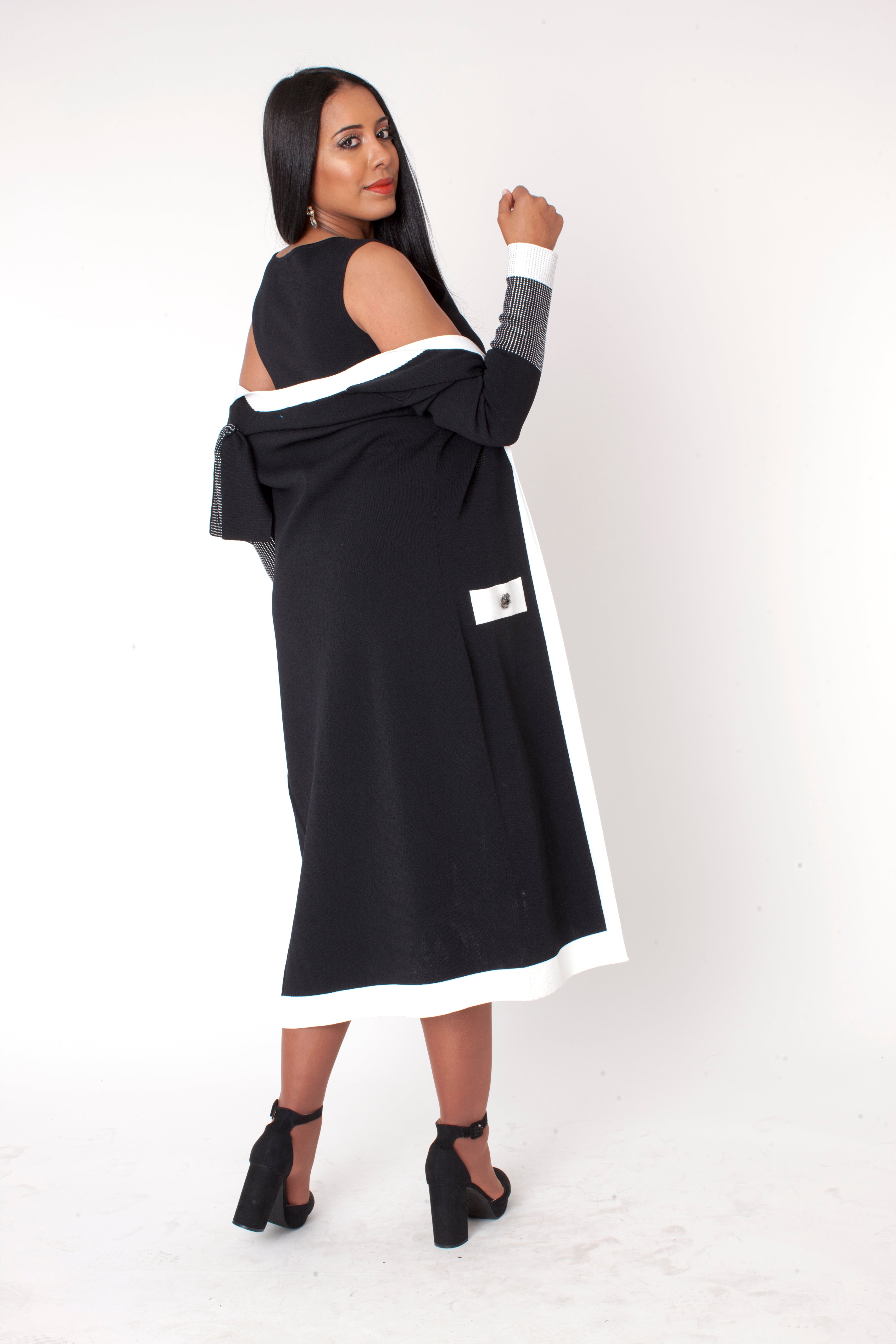 Camille Trim Knit Jacket Dress - 5312
