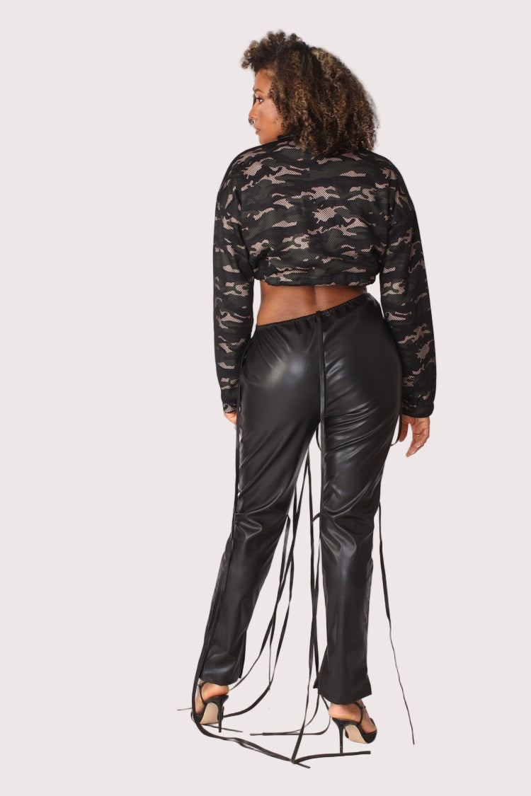Camo Mesh Cropped Jacket- 81929