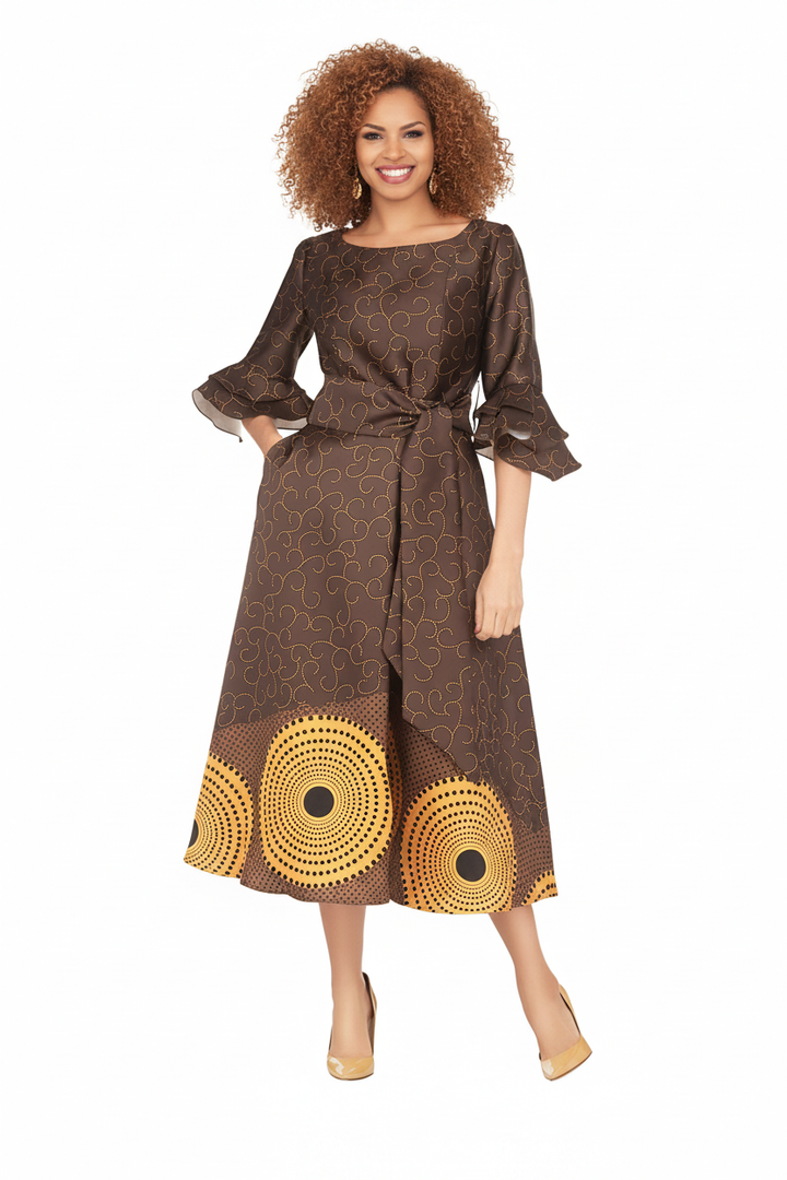 Chocolate dress front view