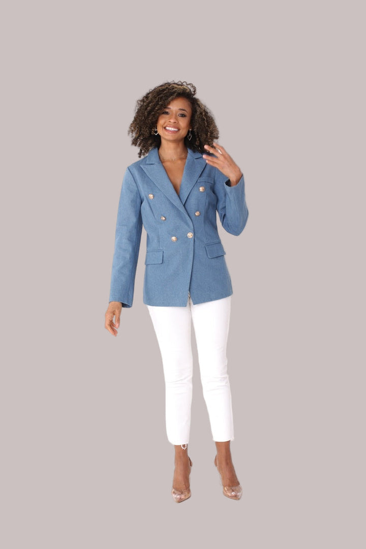 Double-Breasted Blazer -82100