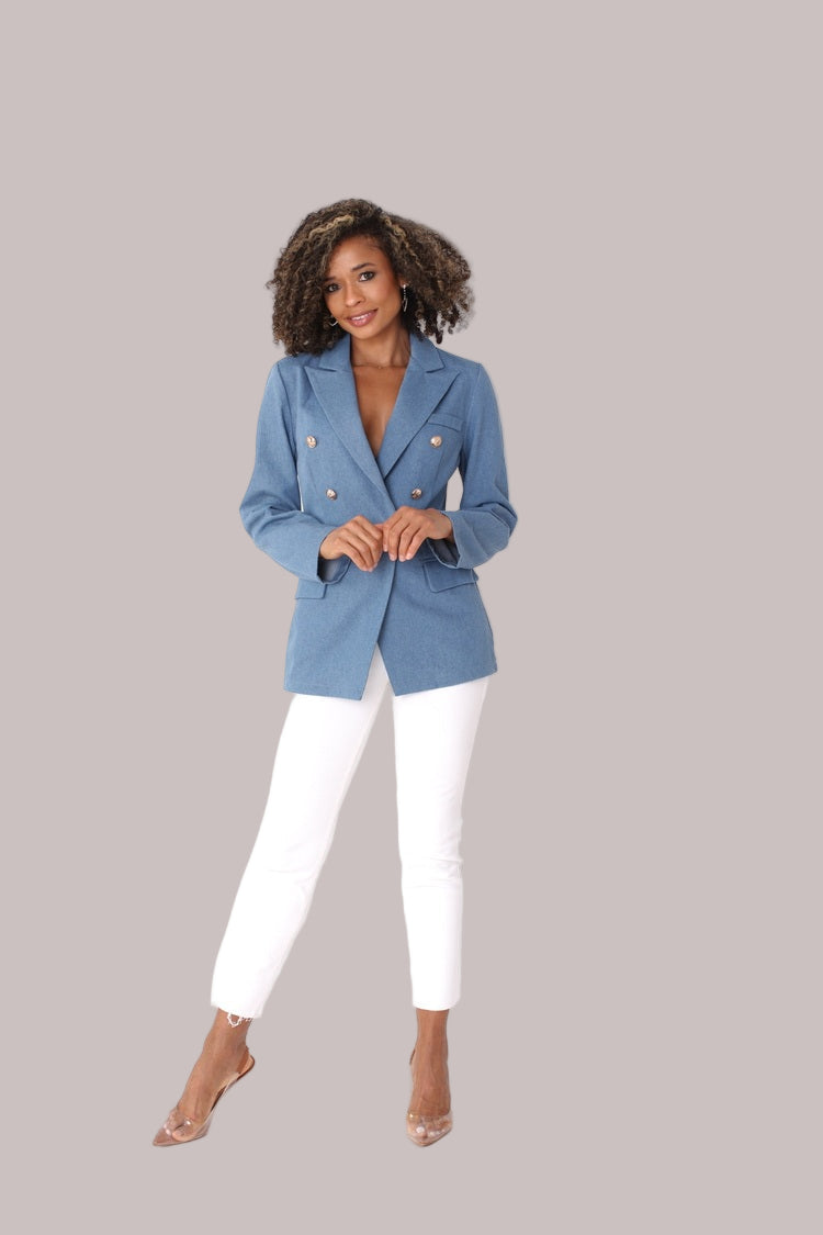 Double-Breasted Blazer -82100