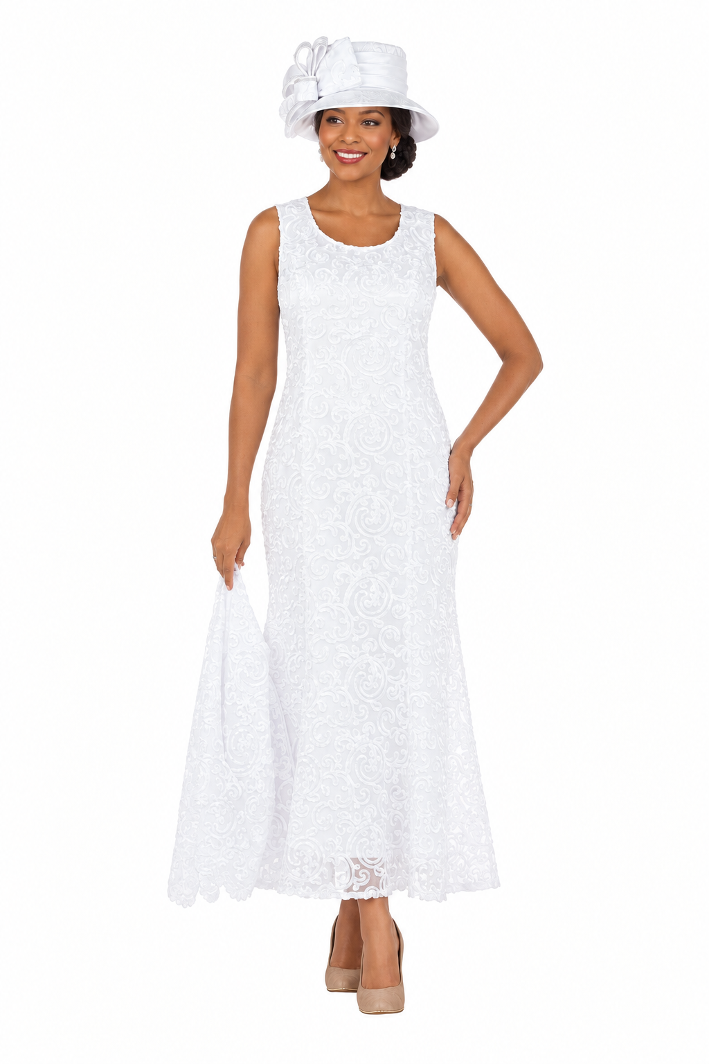 2pc Lux Lace Bolero Jkt Dress-Plus