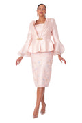 Elegant Lace Peplum Suit- 4892