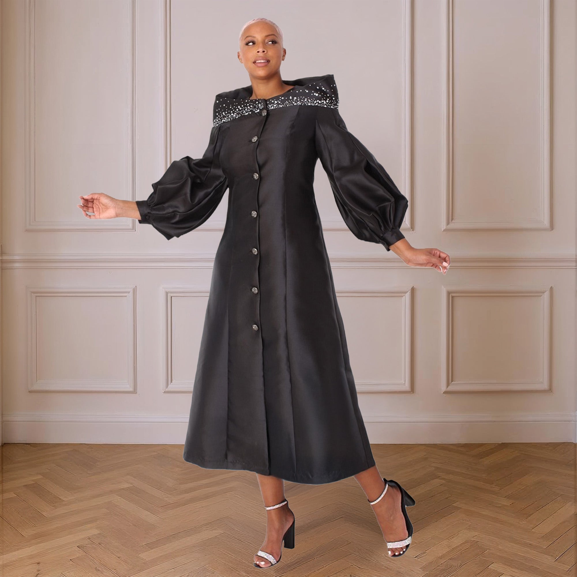 Elegant One-Piece Cassock Robe for Church Wear- 4801