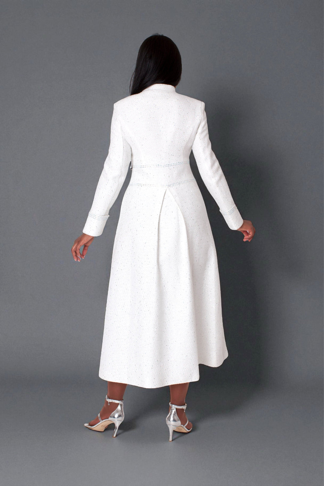 Elegant Charm Tweed Church Robe - 41032