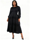 Enchanted Meadows Tiered Midi Dress - 83017