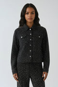 Rhinestone Denim Jacket - 82395