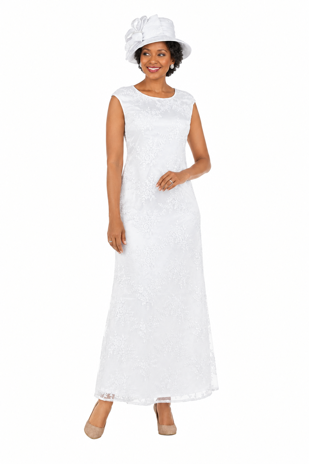 2pc Lux Lace Gown w/ Cape-Plus