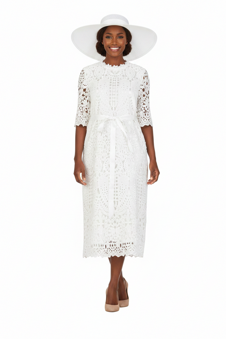 Heirloom Elegance Lace Midi Dress-Plus