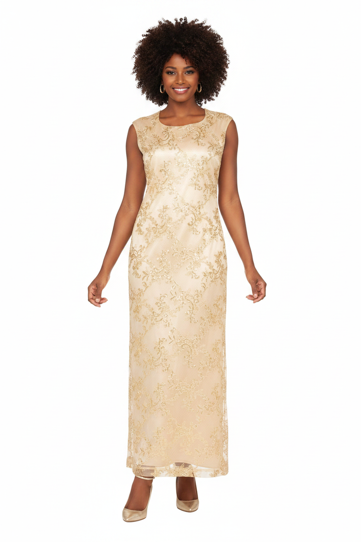 Gold Front Dress