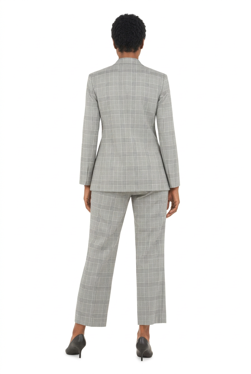 2pc Dbl Brstd Wdpn Jkt + Pants Suit