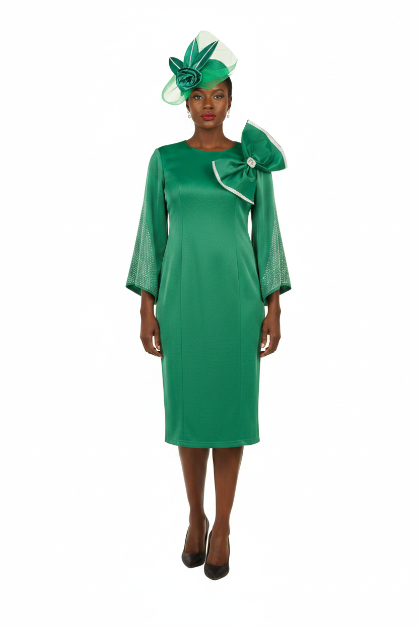 Green Dress - Fascinator