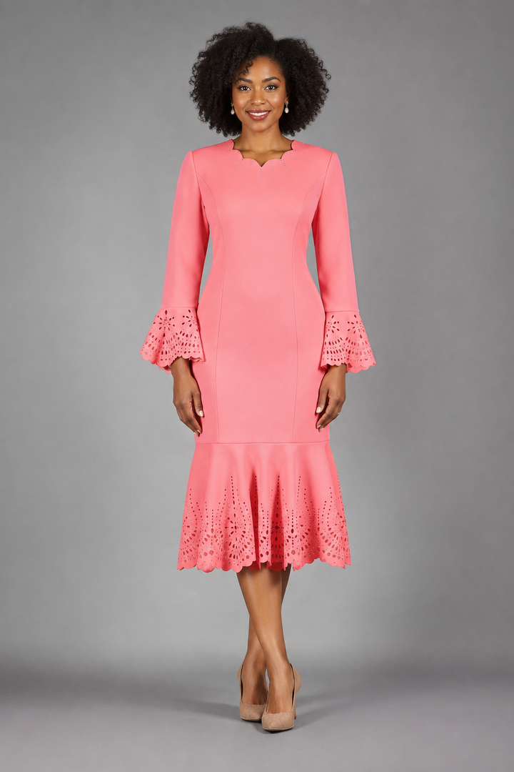 Scuba Drs w/ Scallop Neckline, Cutouts & Stones