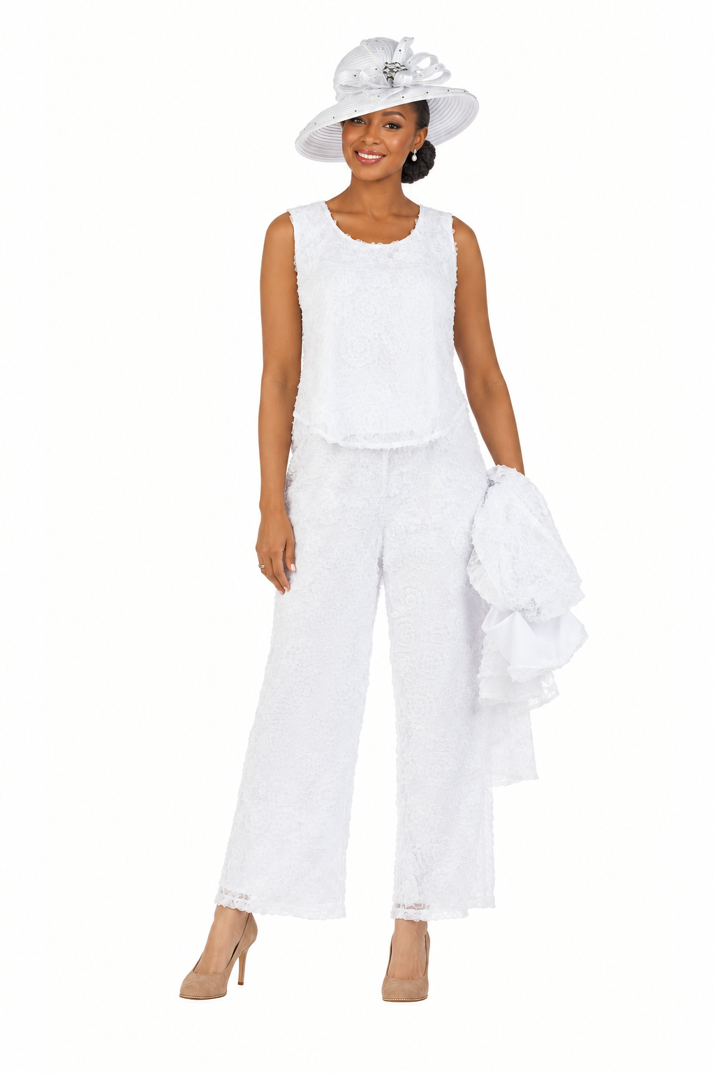 3pc Luxe Lace Pants Set