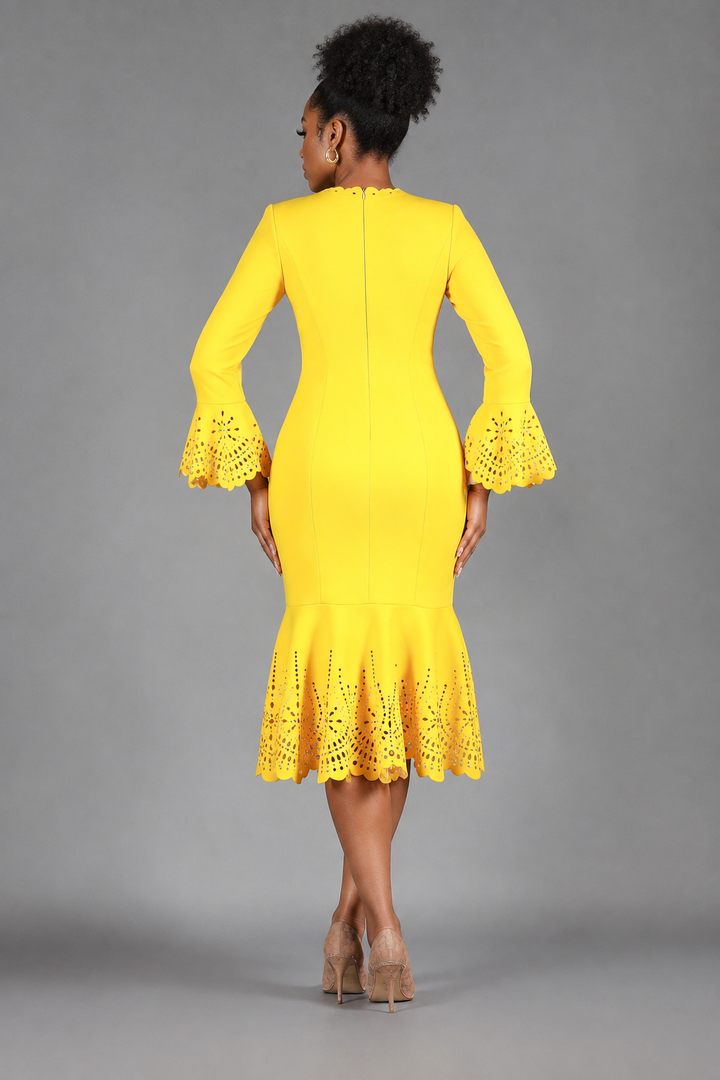 Scuba Drs w/ Scallop Neckline, Cutouts & Stones