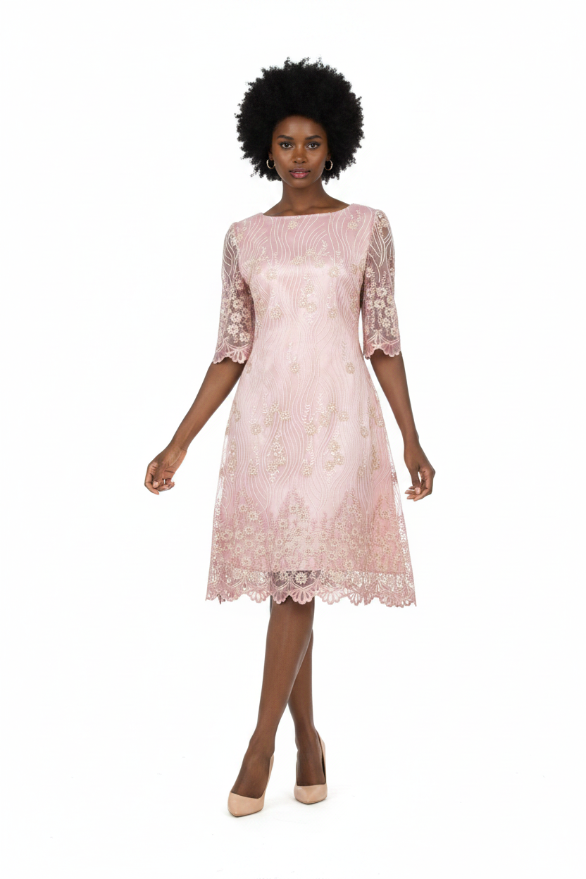 Pink Dress - Front View