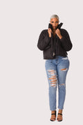 Plush Puffer Jacket - 81876