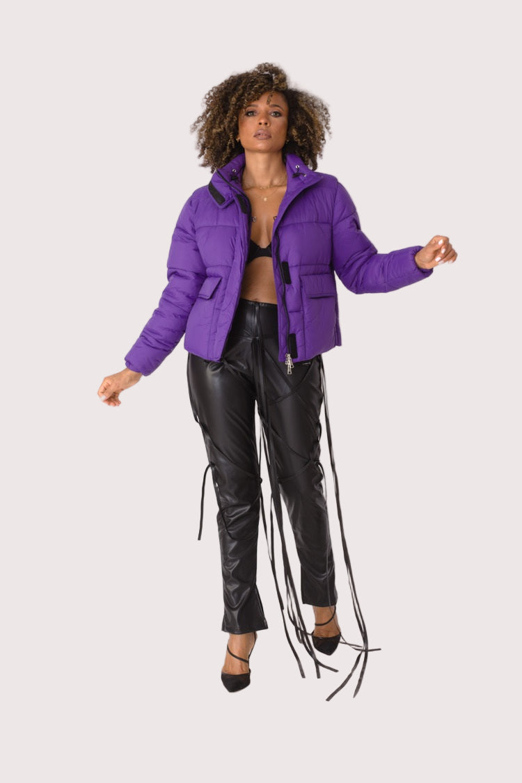 Plush Puffer Jacket - 81876