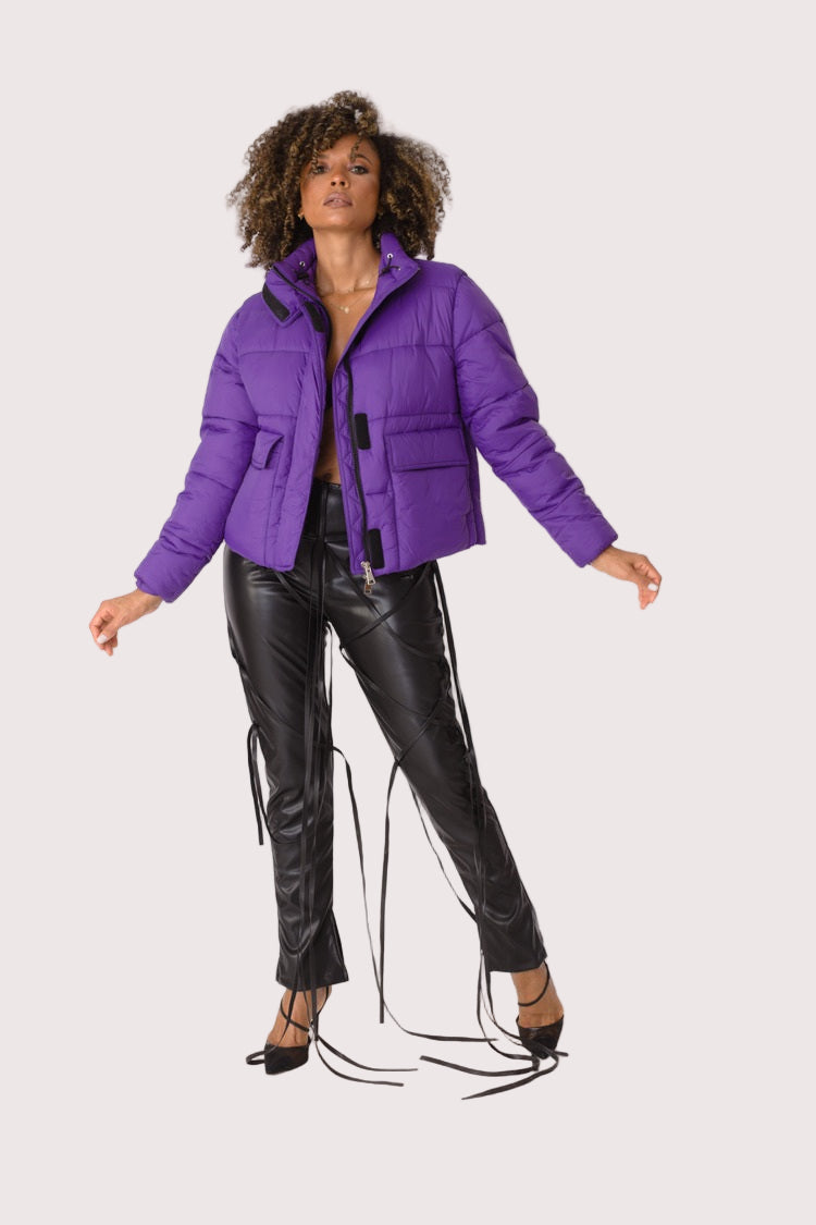 Plush Puffer Jacket - 81876