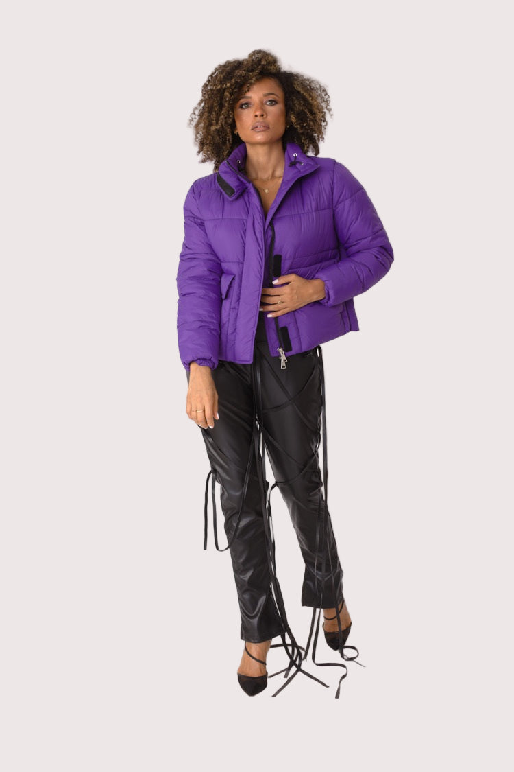 Plush Puffer Jacket - 81876