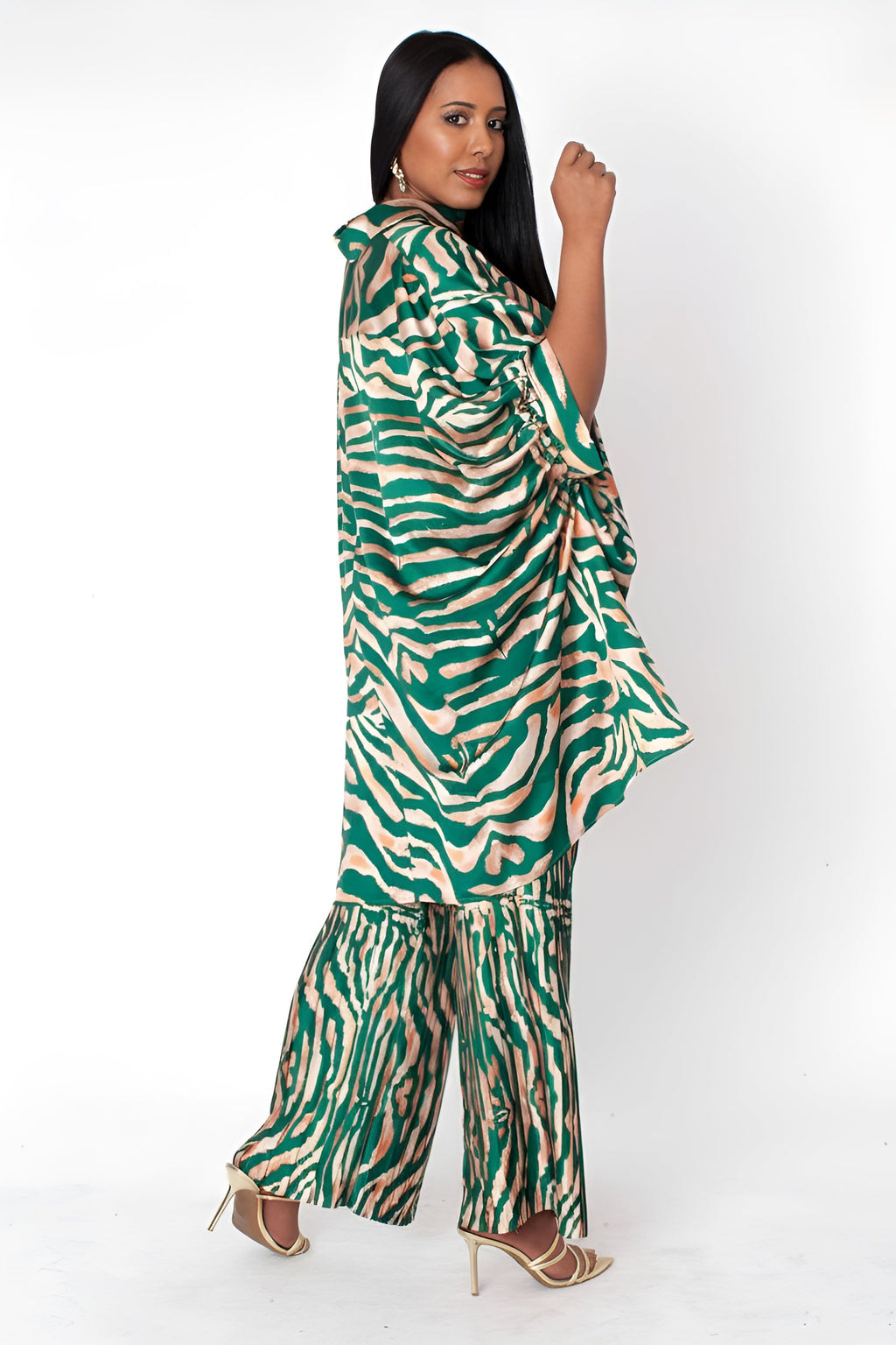 Printed Lounge Pant Set - 82797