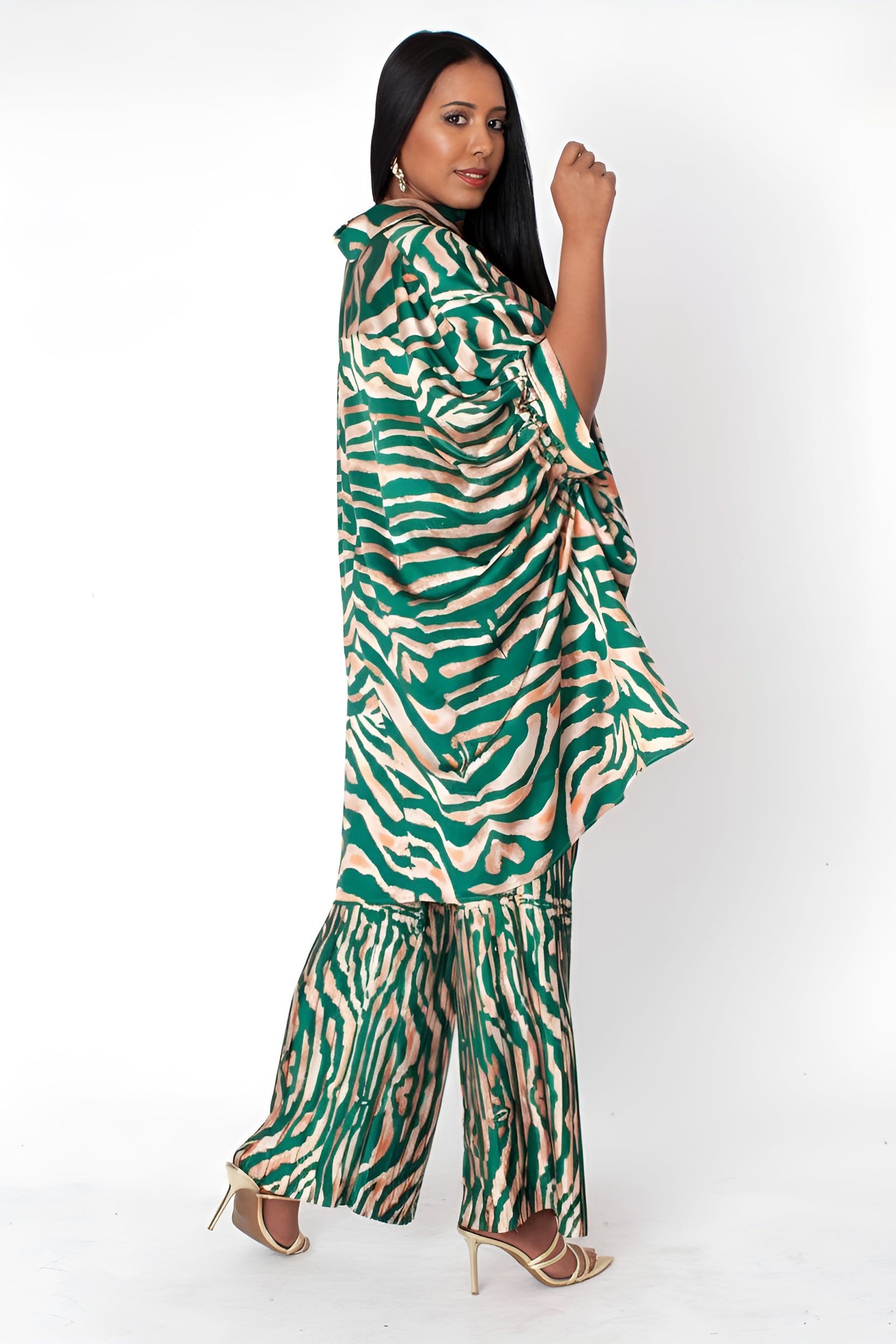 Printed Lounge Pant Set - 82797