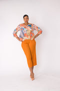 Printed Top and Palazzo Pants Set- 82763