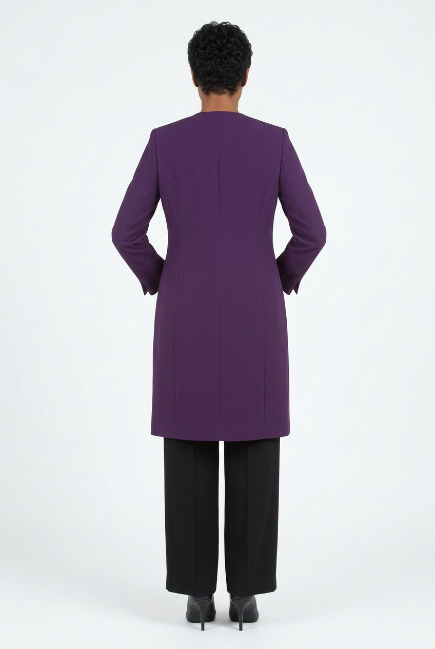 3pc Long Jkt+Cami+Pants Suit-Plus