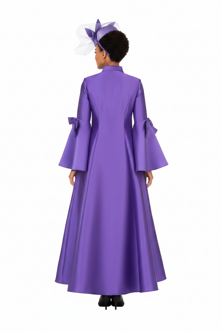 1pc Silky Twill Button Down Robe