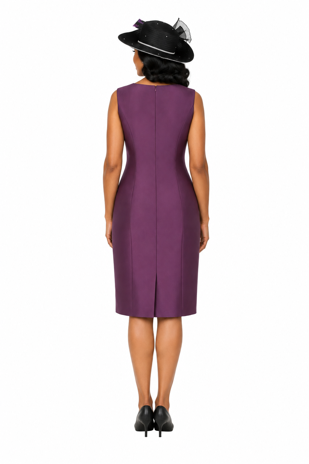 Floral Brocade Dress&Silky Twill Rfl Coat Set-Plus