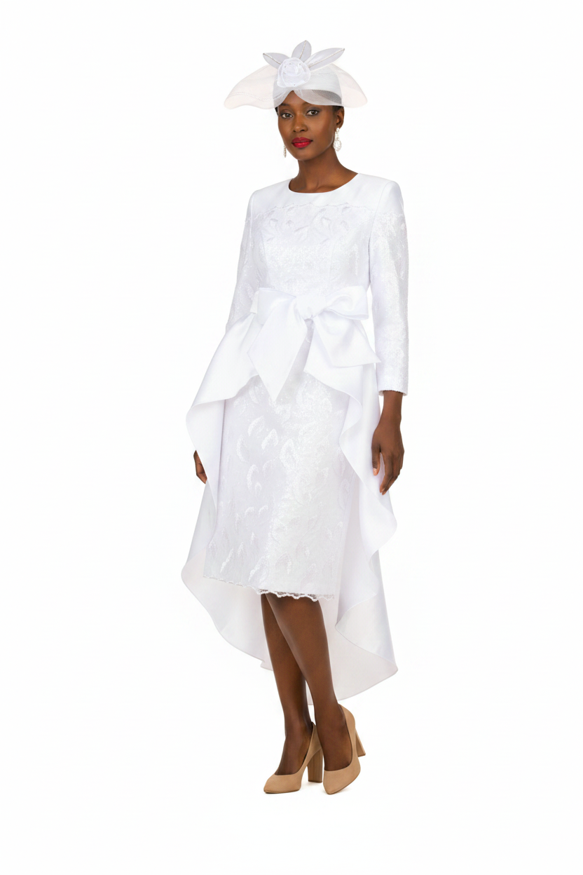 Sequin Lace Hi-Lo Dress - Angle