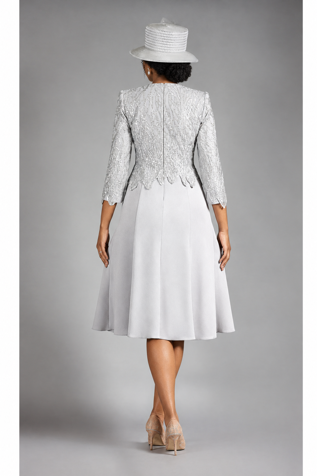 A-line Scuba Drs w/ Lux Lace Overlay