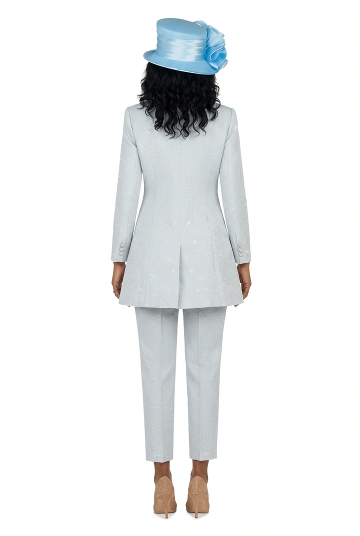 3pc Brocade Wardrober - Long Jkt, Pants, Skirt Set