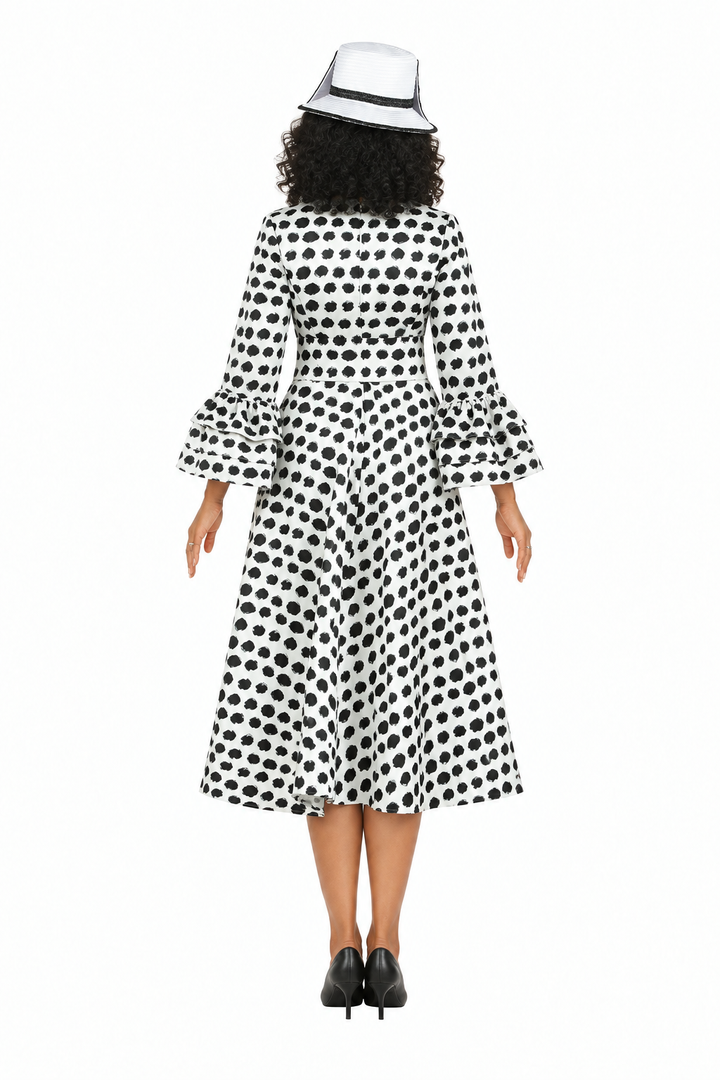 A-line Prt Dress in Silky Twill w/ Belt-Plus