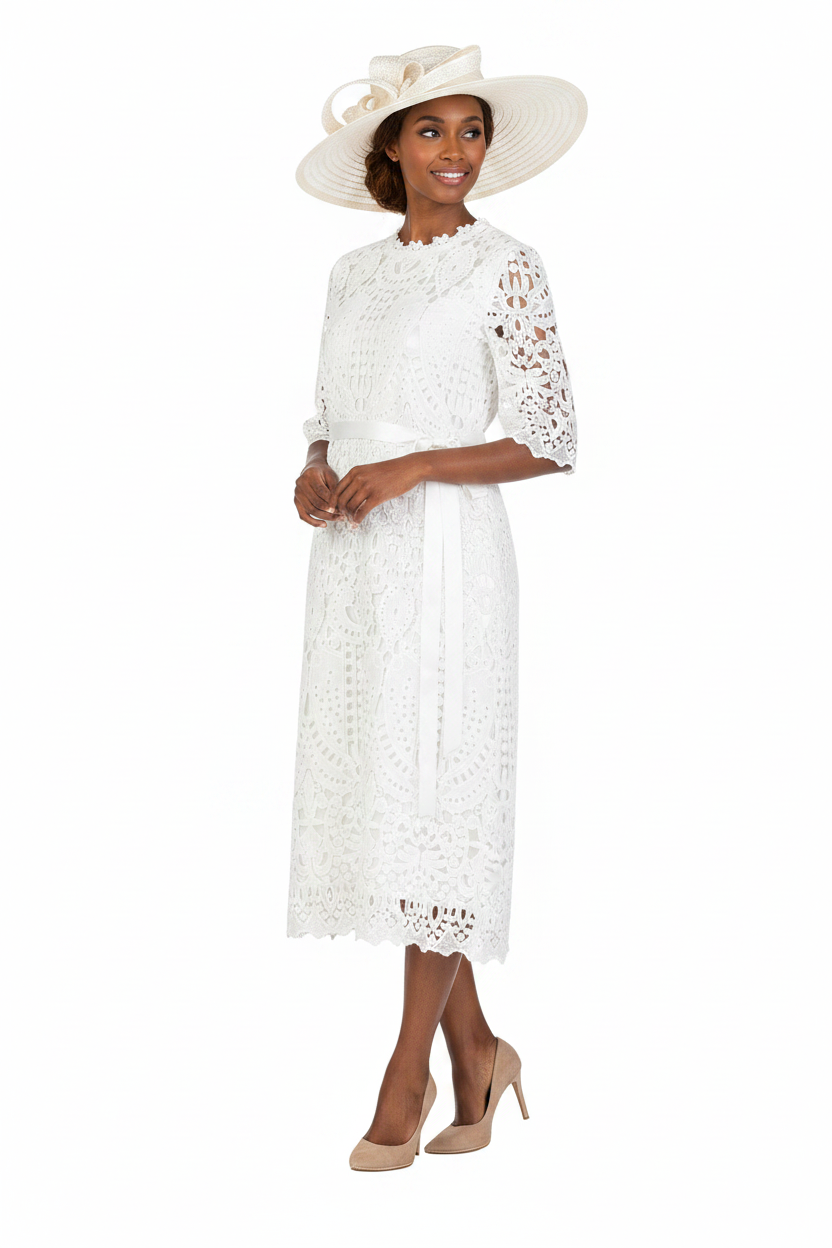 Heirloom Elegance Lace Midi Dress-Plus
