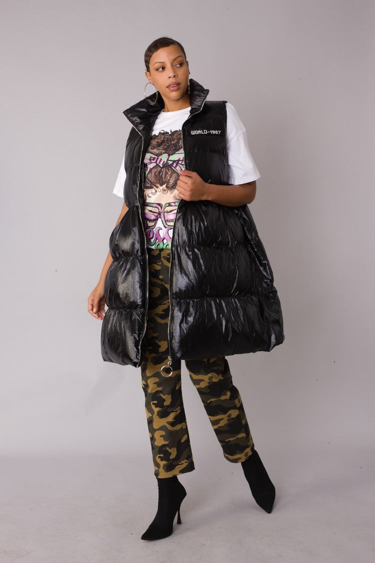 Tiered Puffer Vest - 81585