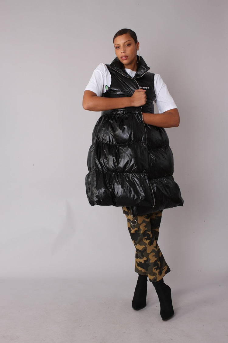 Tiered Puffer Vest - 81585