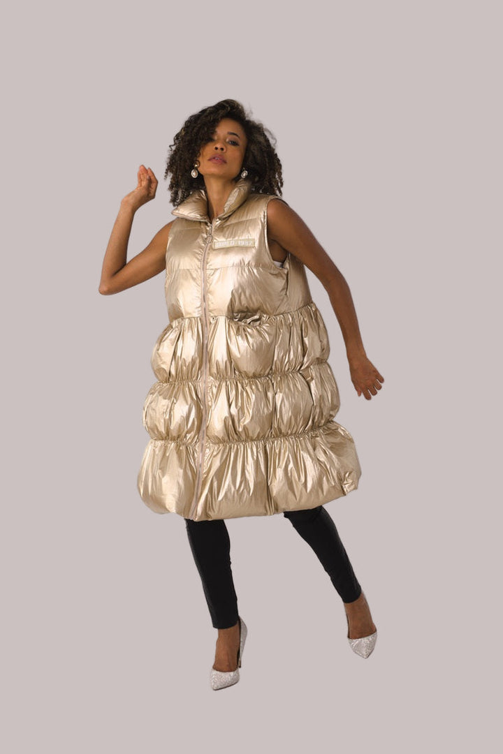 Tiered Puffer Vest - 81585