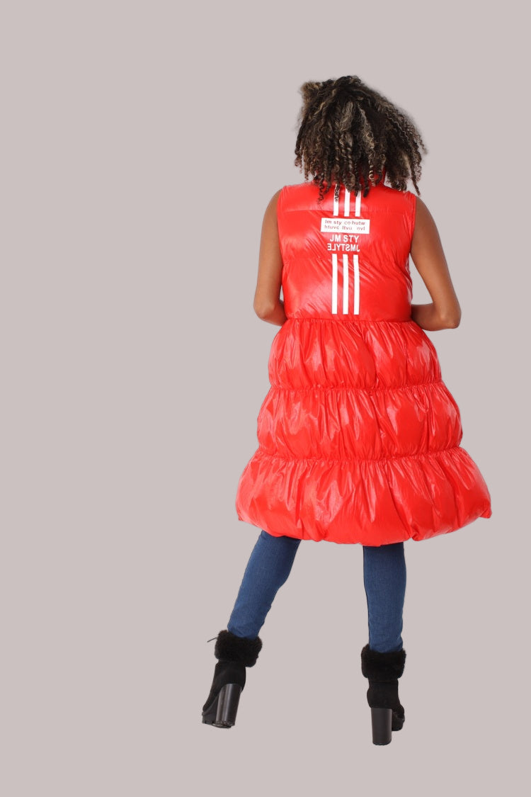 Tiered Puffer Vest - 81585
