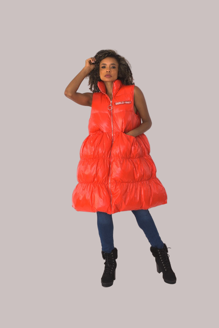 Tiered Puffer Vest - 81585