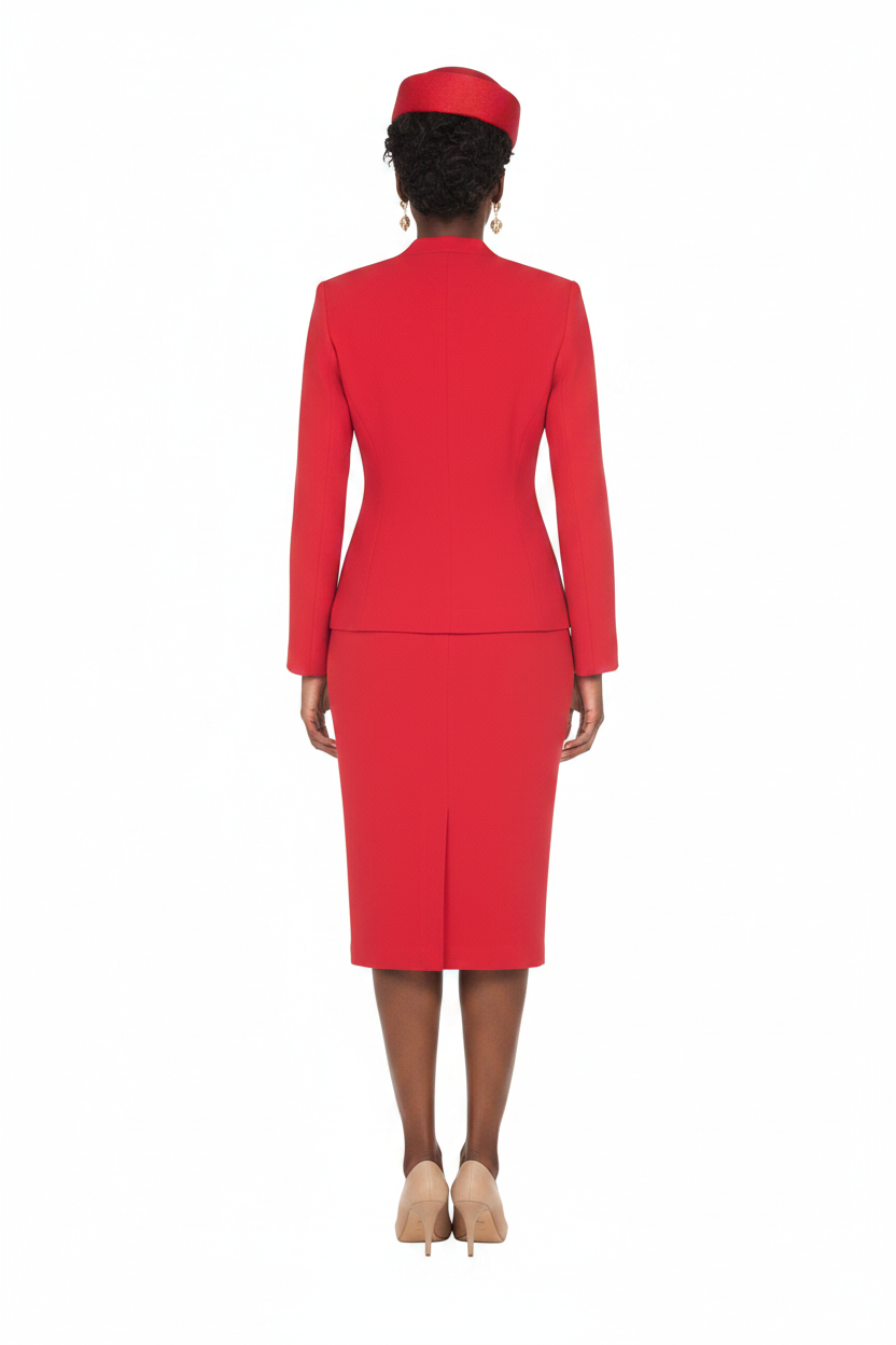 Timeless 3pc Skirt Suit - Back